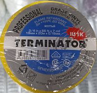 Изолента желтая ПВХ, огнеупорная, всепогодная 0,17 мм, 19 мм, 20 м Terminator IU1K Изолента желтая ПВХ, огнеупорная, всепогодная 0,17 мм, 19 мм, 20 м Terminator IU1K